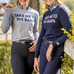 Kastel Denmark Heather Grey "Take Me To The Barn" Crewneck Sweater - Kastel Denmark - Equiluxe Tack