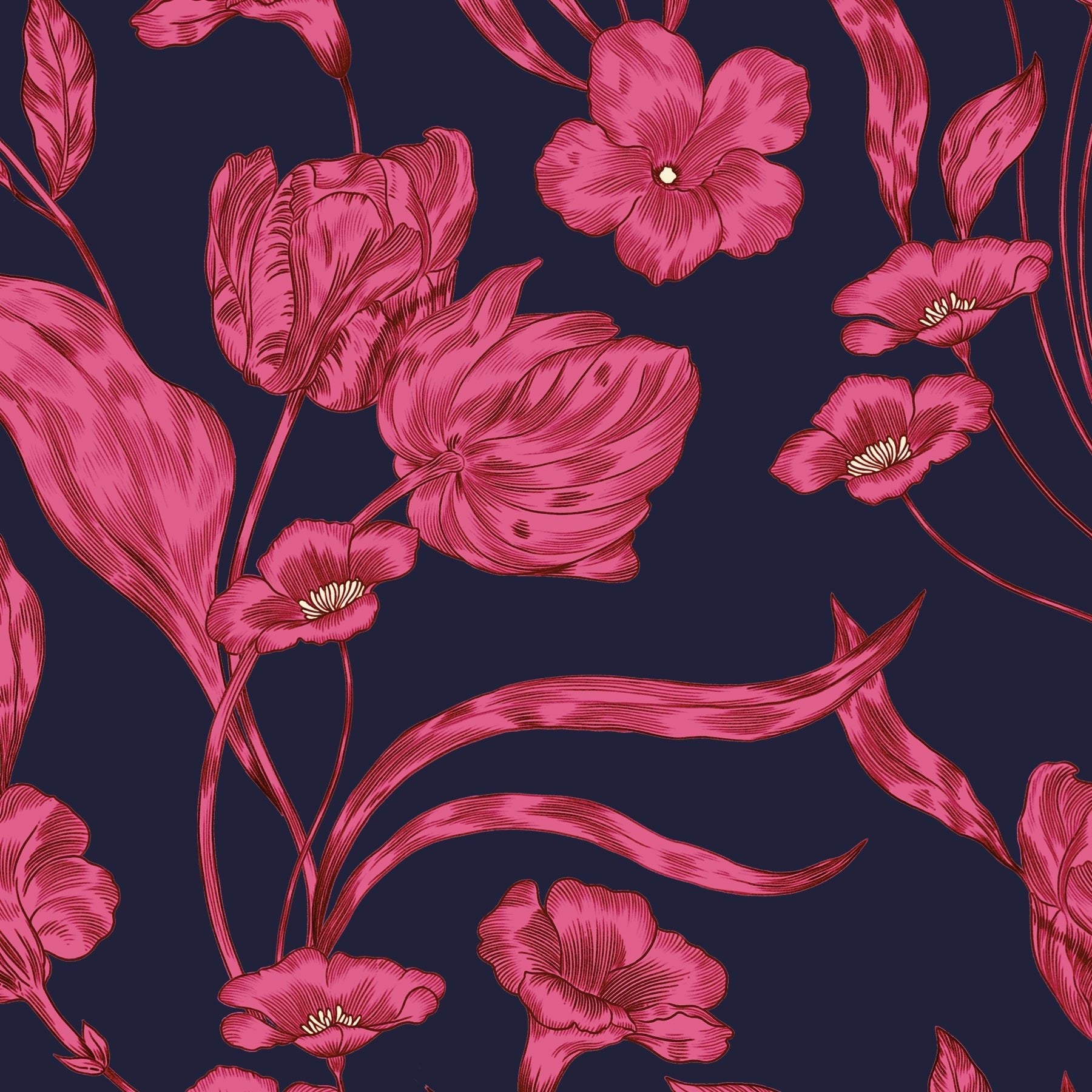 Kastel Denmark Hot Pink French Tulips Ruched Back Sleeveless 1/4 Zip Sun Shirt - Kastel Denmark - Equiluxe Tack