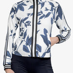 Kastel Denmark Indigo Lithograph Leaf Full Zip Track Jacket w/Striped Trim - Kastel Denmark - Equiluxe Tack