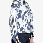 Kastel Denmark Indigo Lithograph Leaf Full Zip Track Jacket w/Striped Trim - Kastel Denmark - Equiluxe Tack