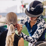 Kastel Denmark Indigo Lithograph Leaf Long Sleeve Raglan 1/4 Zip Shirt - Kastel Denmark - Equiluxe Tack