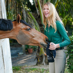 Kastel Denmark Kelly Green Solid Long Sleeve 1/4 Zip Sun Shirt W/ Silver Zip - Kastel Denmark - Equiluxe Tack