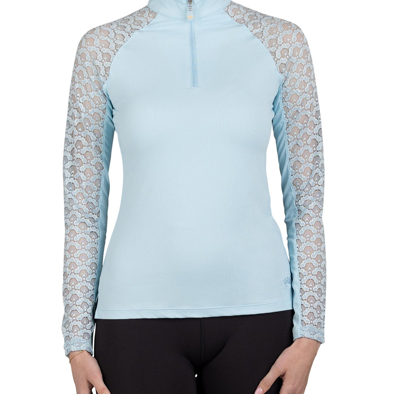 Kastel Denmark Light Blue Lace Long Sleeve Raglan - Kastel Denmark - Equiluxe Tack