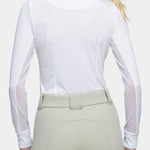 Kastel Denmark Lithograph Leaf Tailored Long Sleeve White Show Shirt - Kastel Denmark - Equiluxe Tack