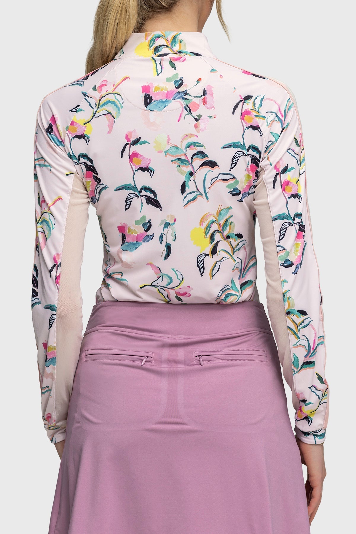 Kastel Denmark Long Sleeve Coral Garden Blooms 1/4 Zip - Kastel Denmark - Equiluxe Tack