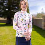 Kastel Denmark Long Sleeve Coral Garden Blooms 1/4 Zip - Kastel Denmark - Equiluxe Tack