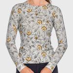 Kastel Denmark Long Sleeve Dove Vintage Jacobean Crewneck Sweater - Kastel Denmark - Equiluxe Tack