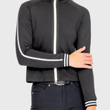 Kastel Denmark Long Sleeve Full Zip Black Track Jacket - Kastel Denmark - Equiluxe Tack