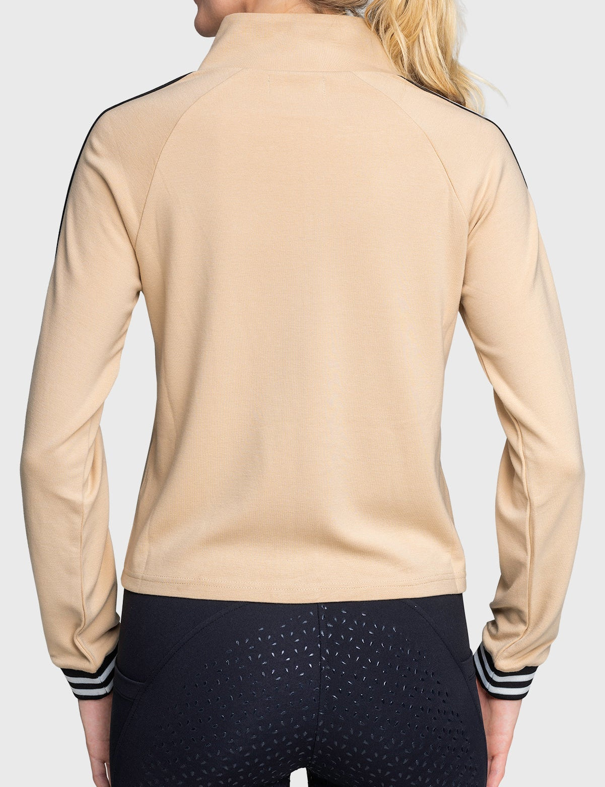 Kastel Denmark Long Sleeve Full Zip Sand Track Jacket with Trim - Kastel Denmark - Equiluxe Tack