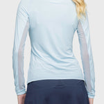 Kastel Denmark Long Sleeve Hamptons Blue Solid W/Silver 1/4 Zip Shirt - Kastel Denmark - Equiluxe Tack