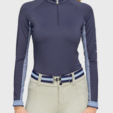 Kastel Denmark Long Sleeve Navy "Hunter" 1/4 Zip - Kastel Denmark - Equiluxe Tack