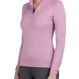 Kastel Denmark Long Sleeve Orchid Haze Paneled Solid 1/4 Zip - Kastel Denmark - Equiluxe Tack