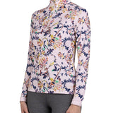 Kastel Denmark Long Sleeve Paintbrush Floral 1/4 Zip - Kastel Denmark - Equiluxe Tack