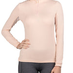 Kastel Denmark Long Sleeve Pearl Blush Solid 1/4 Zip - Kastel Denmark - Equiluxe Tack