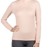 Kastel Denmark Long Sleeve Pearl Blush Solid 1/4 Zip - Kastel Denmark - Equiluxe Tack