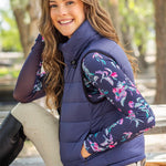 Kastel Denmark Navy and Black Solid Reversible Puffer Vest - Kastel Denmark - Equiluxe Tack