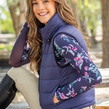 Kastel Denmark Navy and Black Solid Reversible Puffer Vest - Kastel Denmark - Equiluxe Tack
