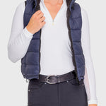 Kastel Denmark Navy and Black Solid Reversible Puffer Vest - Kastel Denmark - Equiluxe Tack