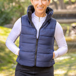 Kastel Denmark Navy and Black Solid Reversible Puffer Vest - Kastel Denmark - Equiluxe Tack