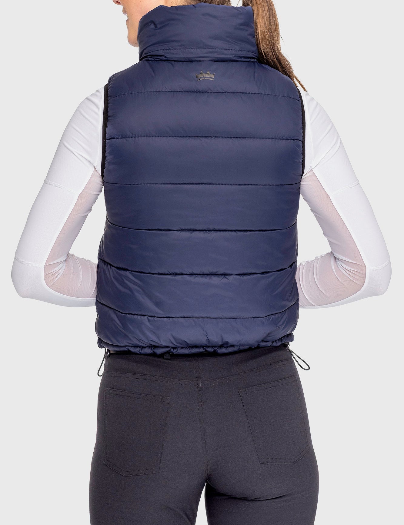 Kastel Denmark Navy and Black Solid Reversible Puffer Vest - Kastel Denmark - Equiluxe Tack