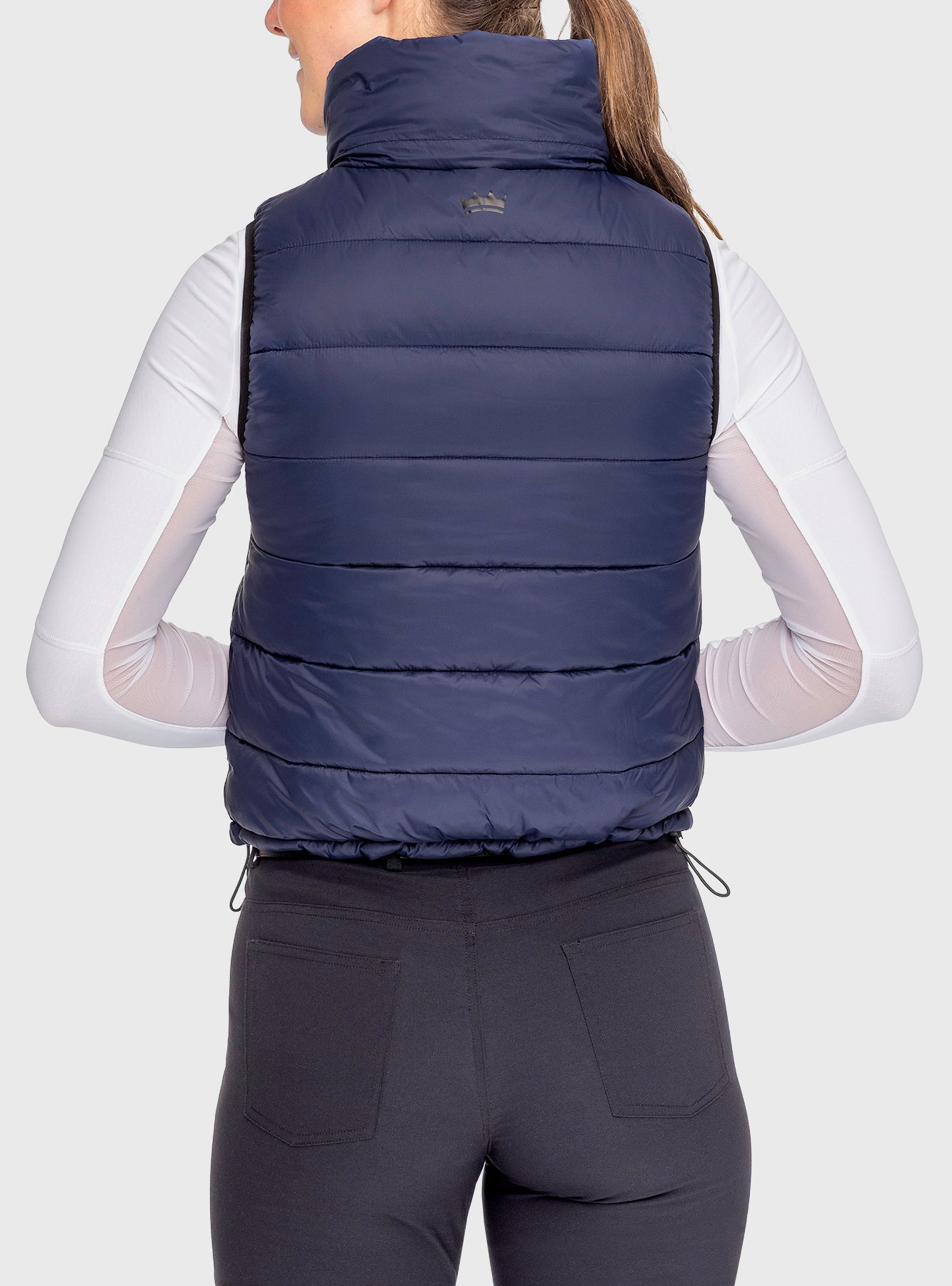 Kastel Denmark Navy and Black Solid Reversible Puffer Vest - Kastel Denmark - Equiluxe Tack