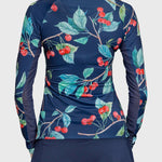 Kastel Denmark Navy Cherries Long Sleeve 1/4 Zip Sun Shirt - Kastel Denmark - Equiluxe Tack