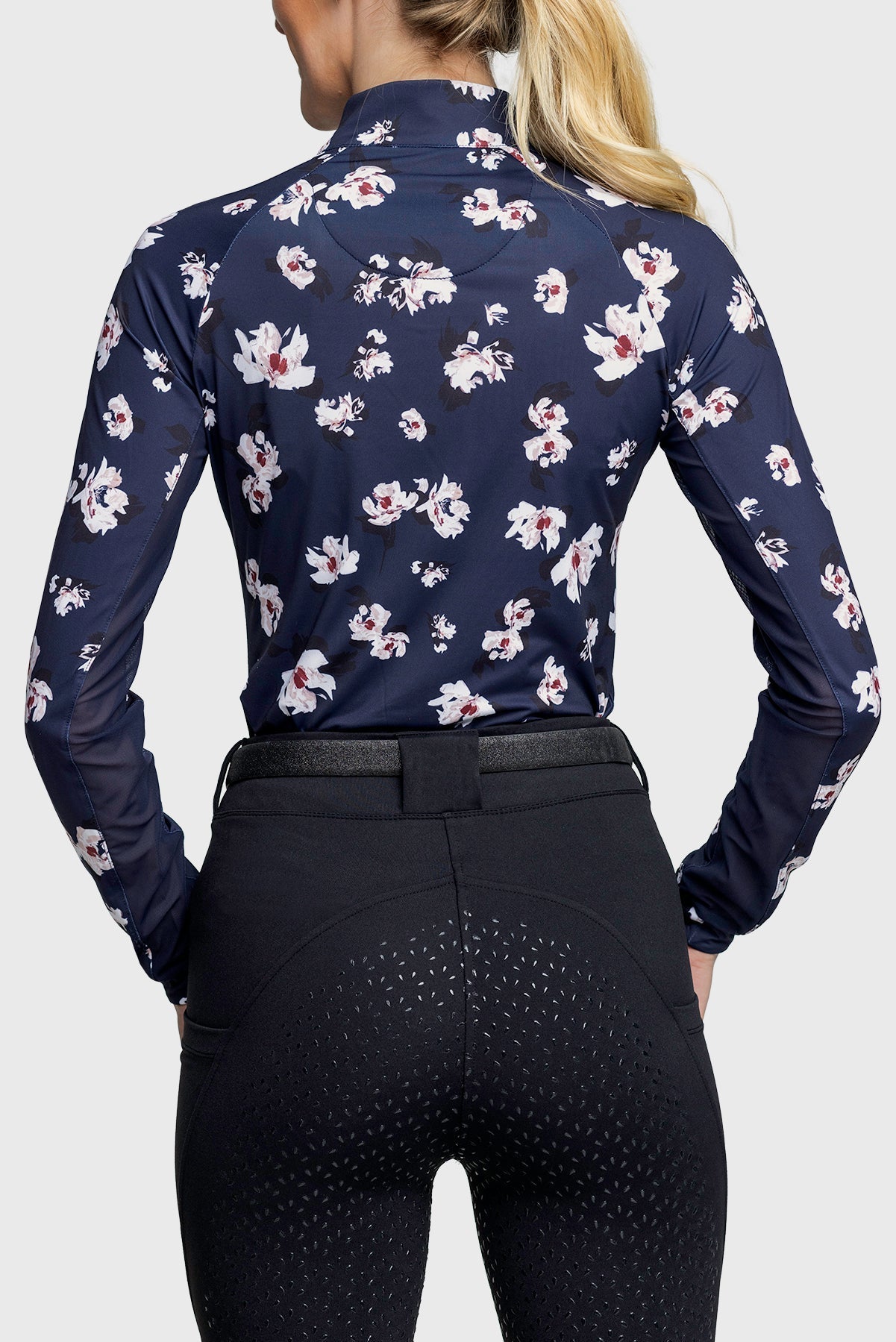 Kastel Denmark Navy Floral Print Long Sleeve Navy Floral - Kastel Denmark - Equiluxe Tack