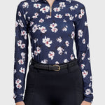 Kastel Denmark Navy Floral Print Long Sleeve Navy Floral - Kastel Denmark - Equiluxe Tack