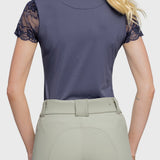 Kastel Denmark Navy Galloon Lace Short Sleeve 1/4 Zip Sun Shirt - Kastel Denmark - Equiluxe Tack