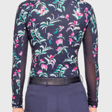 Kastel Denmark Navy Garden Blooms Long Sleeve 1/4 Zip Sun Shirt - Kastel Denmark - Equiluxe Tack