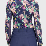 Kastel Denmark Navy Lush Garden 1/4 Zip Long Sleeve Shirt - Kastel Denmark - Equiluxe Tack