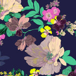 Kastel Denmark Navy Lush Garden Long Sleeve 1/4 Zip Raglan Shirt - Kastel Denmark - Equiluxe Tack