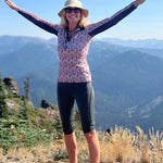 Kastel Denmark Navy Plumes Long Sleeve 1/4 Zip Sun Shirt - Kastel Denmark - Equiluxe Tack