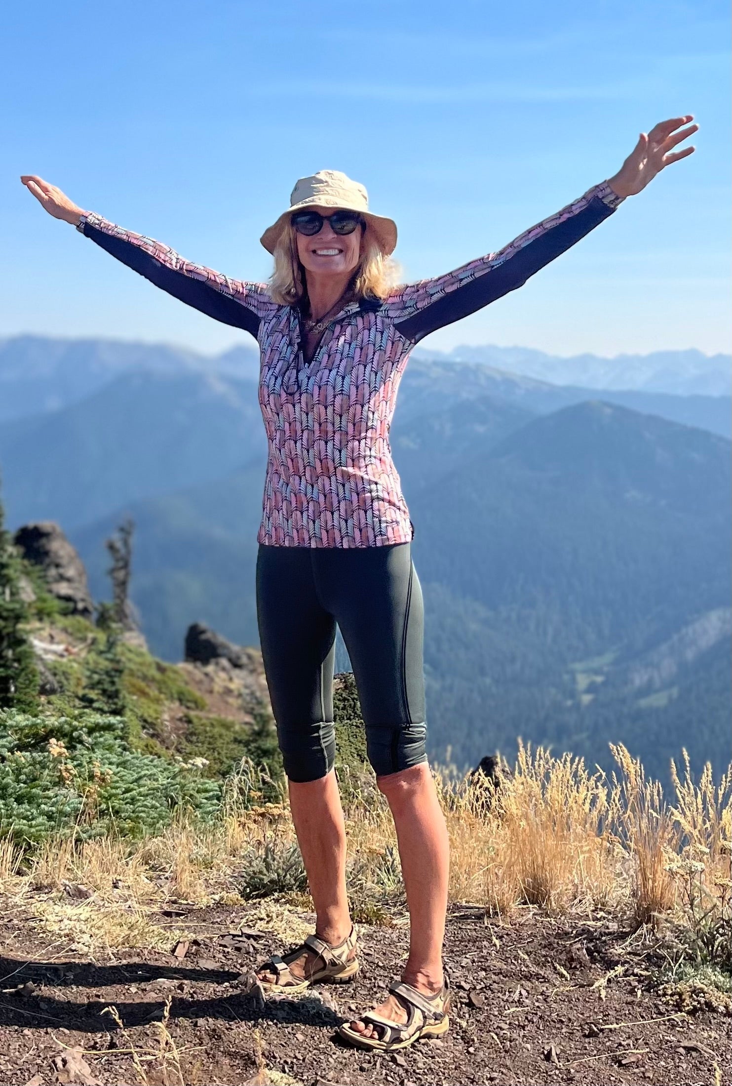 Kastel Denmark Navy Plumes Long Sleeve 1/4 Zip Sun Shirt - Kastel Denmark - Equiluxe Tack