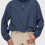 Kastel Denmark Navy W/Black Piping Anorak Jacket - Kastel Denmark - Equiluxe Tack