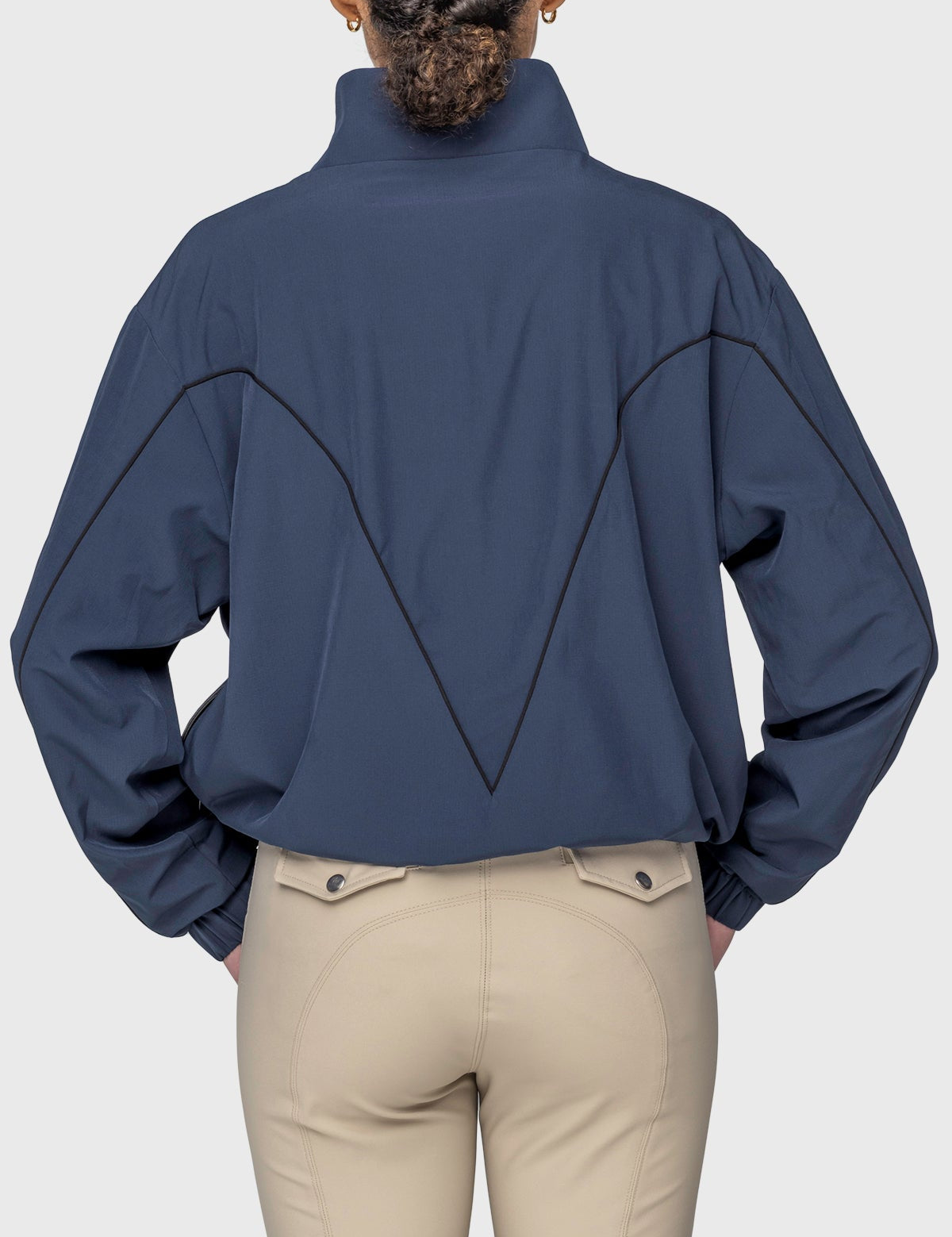 Kastel Denmark Navy W/Black Piping Anorak Jacket - Kastel Denmark - Equiluxe Tack