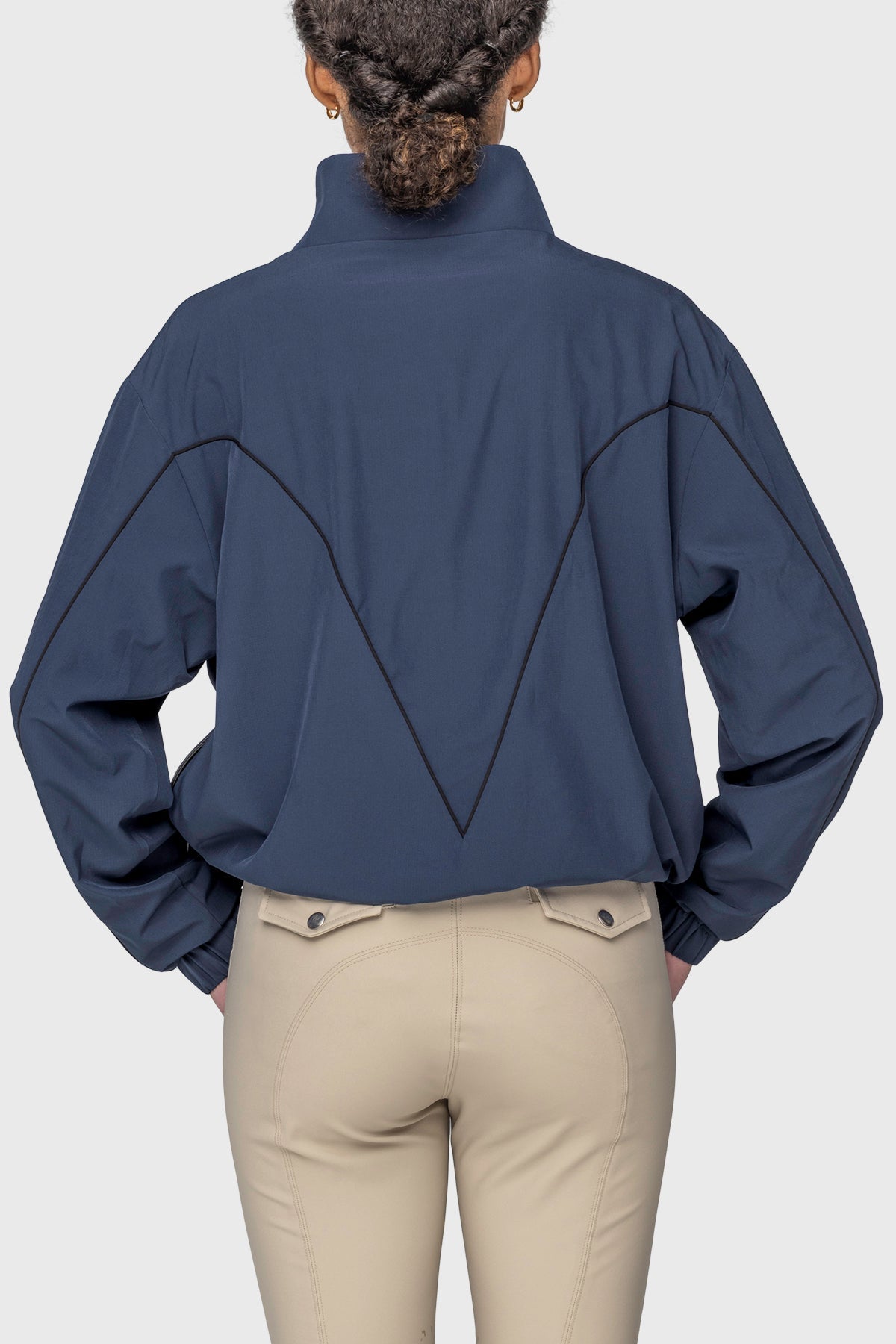 Kastel Denmark Navy W/Black Piping Anorak Jacket - Kastel Denmark - Equiluxe Tack