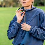 Kastel Denmark Navy W/Black Piping Anorak Jacket - Kastel Denmark - Equiluxe Tack
