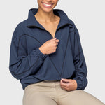 Kastel Denmark Navy W/Black Piping Anorak Jacket - Kastel Denmark - Equiluxe Tack
