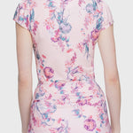 Kastel Denmark Pink Tea Garden 1/4 Zip Cap Sleeve Shirt - Kastel Denmark - Equiluxe Tack