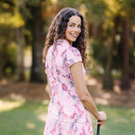 Kastel Denmark Pink Tea Garden 1/4 Zip Cap Sleeve Shirt - Kastel Denmark - Equiluxe Tack