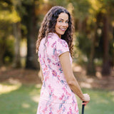 Kastel Denmark Pink Tea Garden 1/4 Zip Cap Sleeve Shirt - Kastel Denmark - Equiluxe Tack