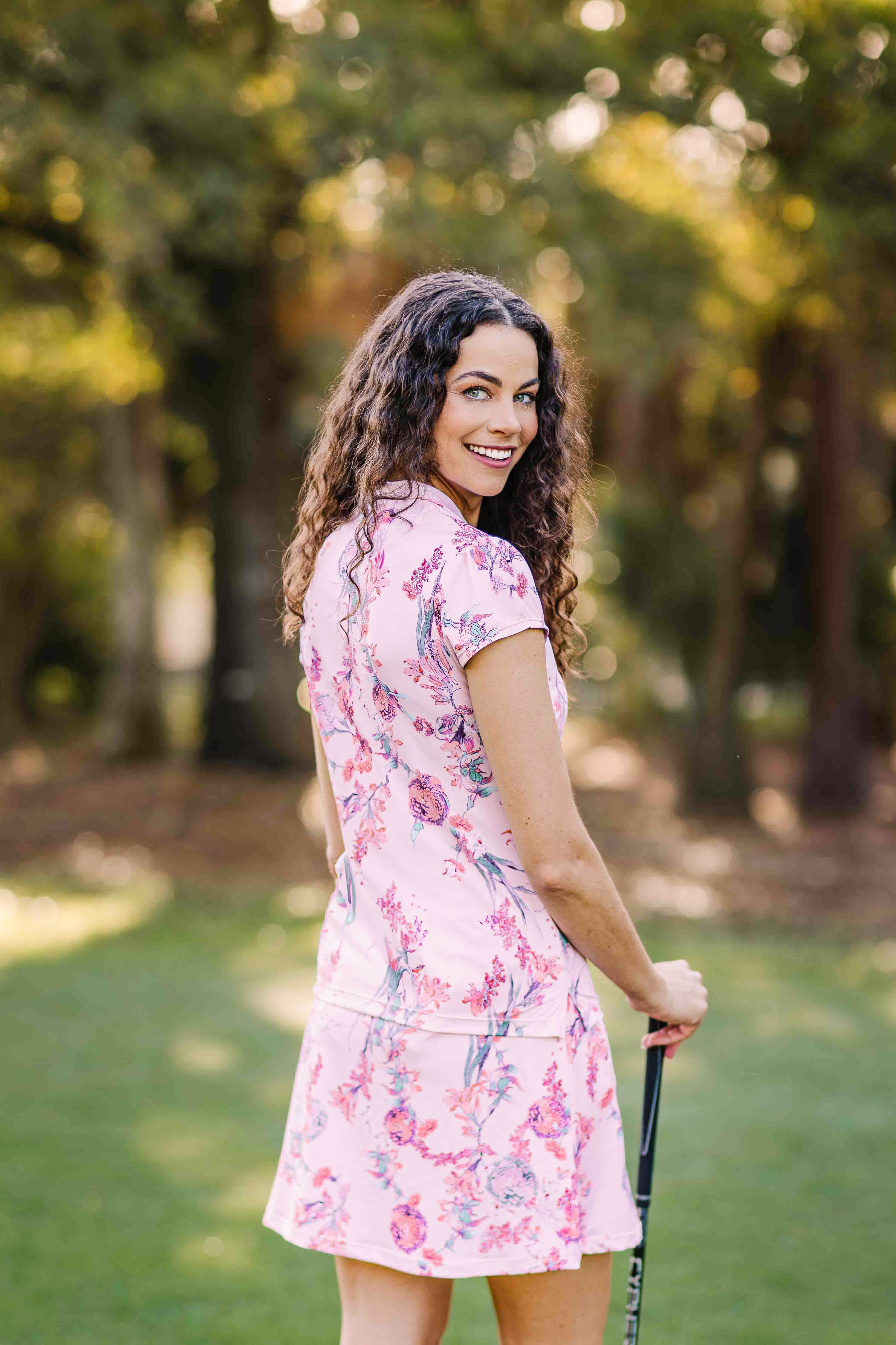 Kastel Denmark Pink Tea Garden 1/4 Zip Cap Sleeve Shirt - Kastel Denmark - Equiluxe Tack