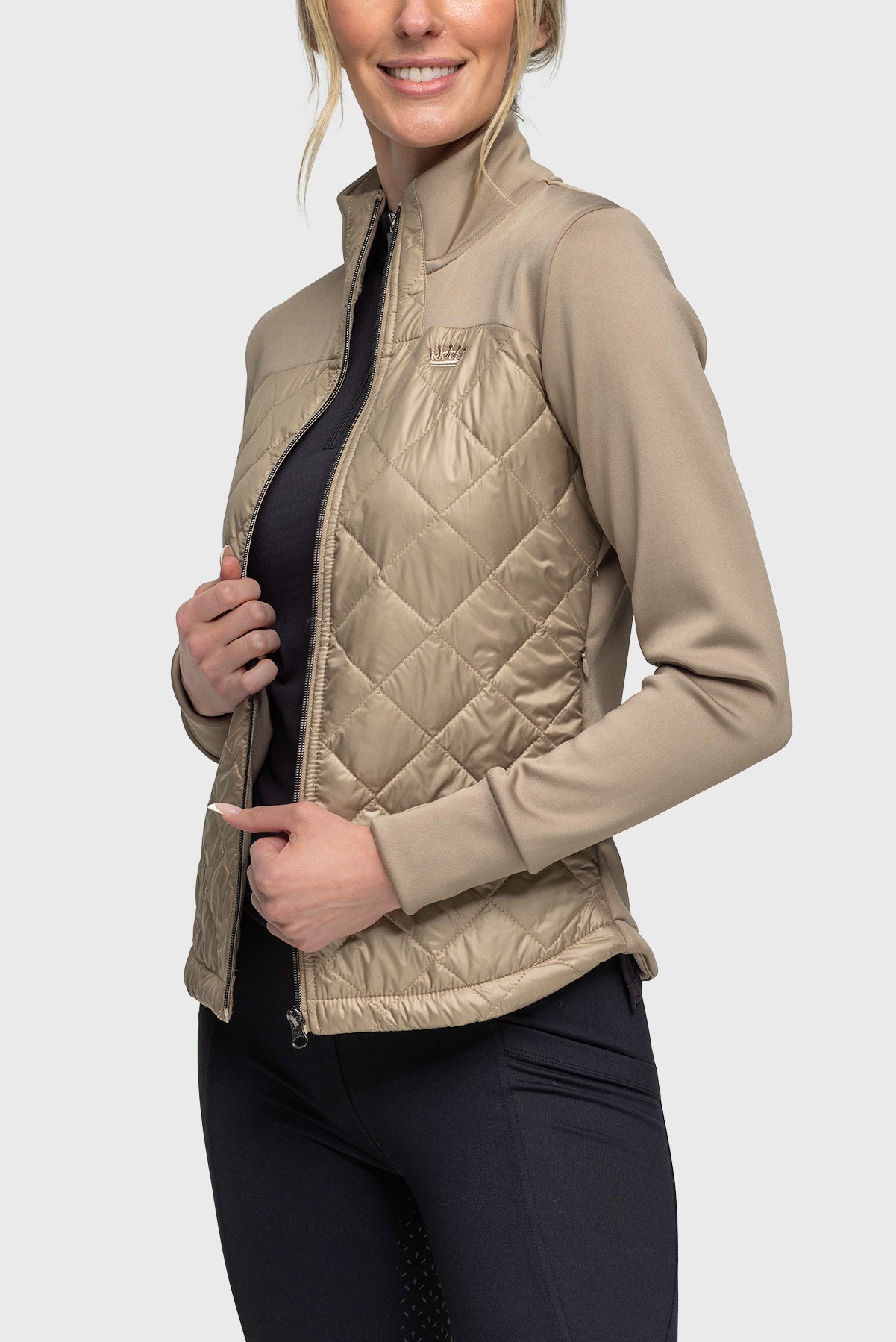 Kastel Denmark Quilted Front Desert Full Zip Jacket - Kastel Denmark - Equiluxe Tack