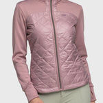 Kastel Denmark Quilted Front Dusty Mauve Full Zip Jacket - Kastel Denmark - Equiluxe Tack