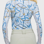 Kastel Denmark Robin's Egg Belt Print Long Sleeve 1/4 Zip Sun Shirt - Kastel Denmark - Equiluxe Tack