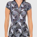 Kastel Denmark Sage Rainforest Cap Sleeve 1/4 Zip Sun Shirt - Kastel Denmark - Equiluxe Tack