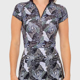 Kastel Denmark Sage Rainforest Cap Sleeve 1/4 Zip Sun Shirt - Kastel Denmark - Equiluxe Tack