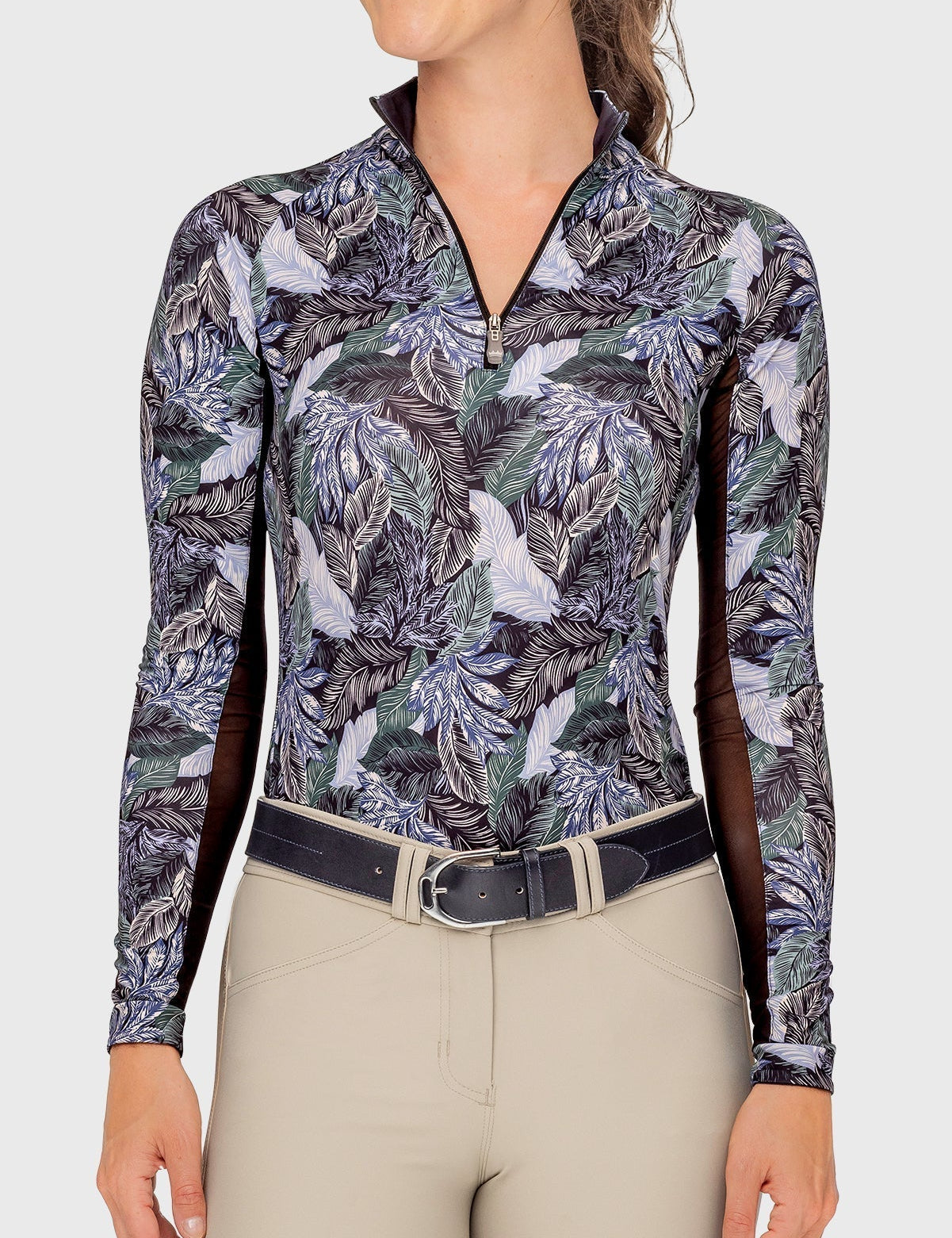 Kastel Denmark Sage Rainforest Long Sleeve 1/4 Zip Sun Shirt - Kastel Denmark - Equiluxe Tack