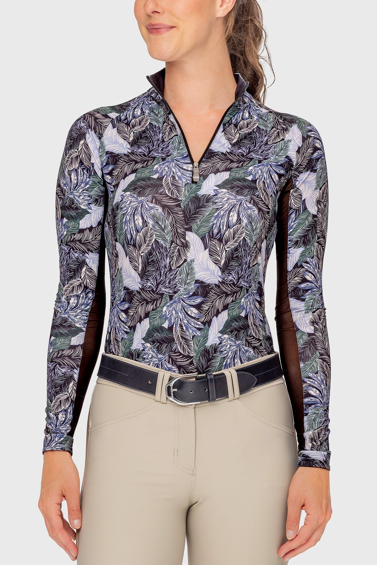 Kastel Denmark Sage Rainforest Long Sleeve 1/4 Zip Sun Shirt - Kastel Denmark - Equiluxe Tack